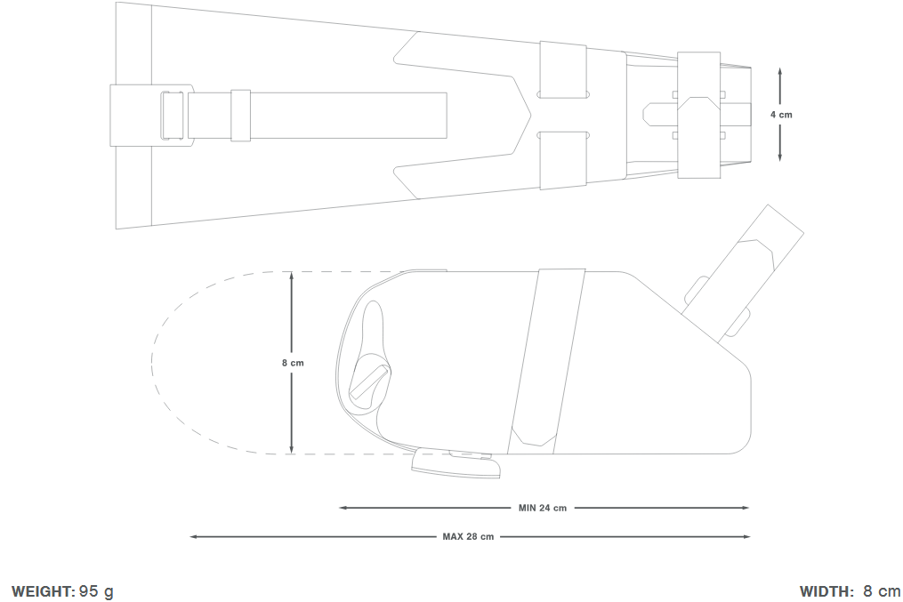 APIDURA EXPEDITION TOOL PACK 1 L Satteltasche Schwarz