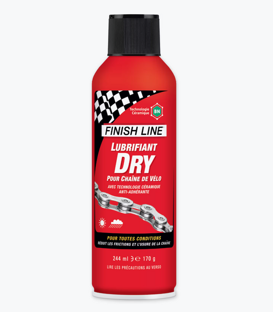 Kettenschmiermittel FINISH LINE DRY LUBE Teflon - Alle Bedingungen – Aerosol (244ml)