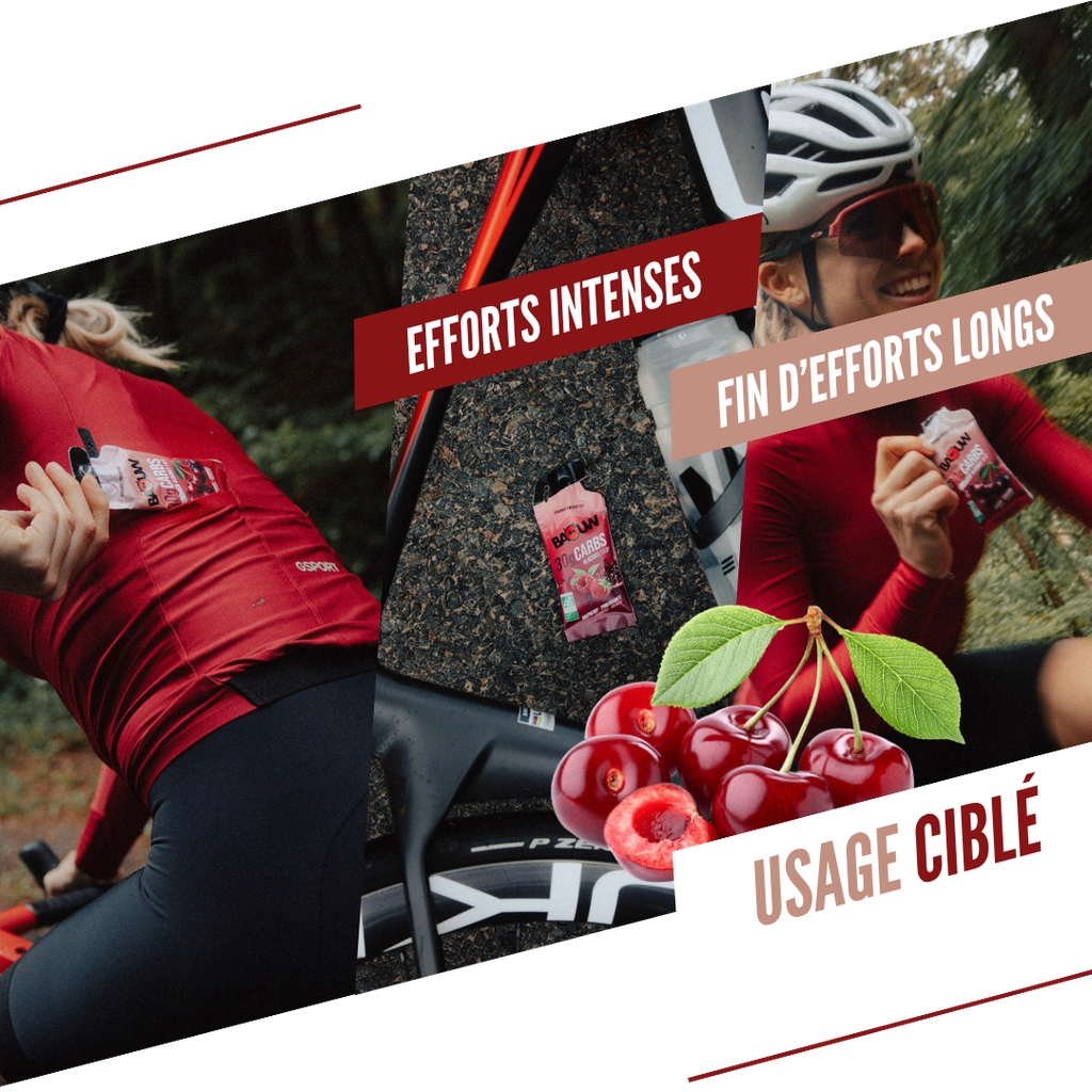 Gel Énergétique BAOUW Cerise/Guarana/Caféiné (44g)