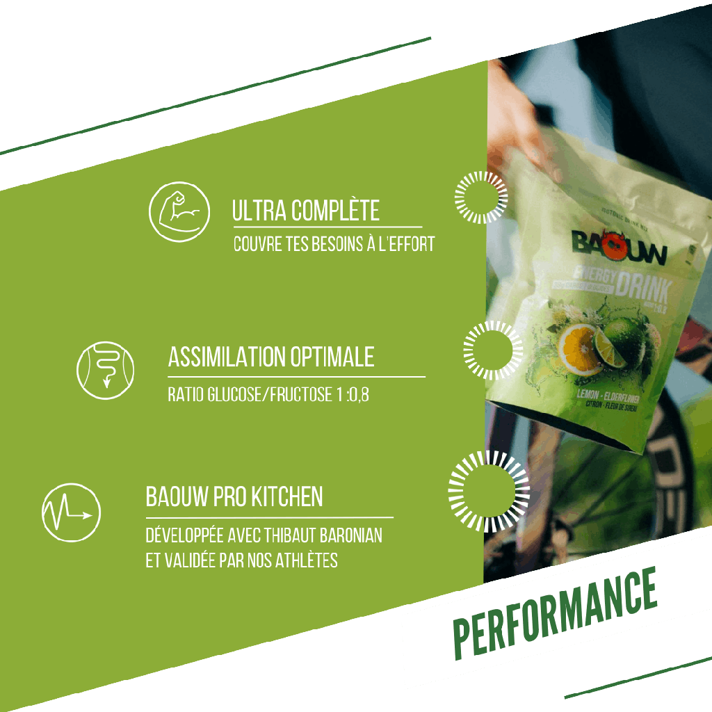 BAOUW ISOTONIC Energie-Drink (45g) Limette/Holunderblüte