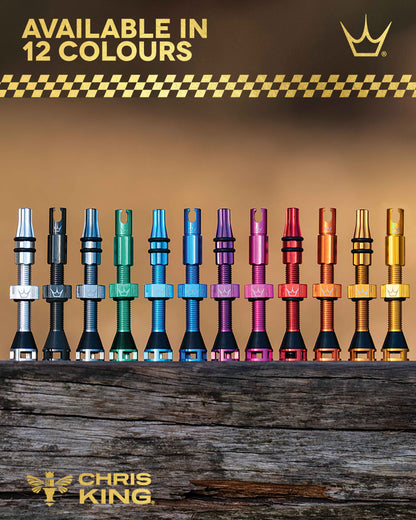 Tubeless-Ventile PEATY'S HOLESHOT FAST FLOW 60mm (x2) Violett