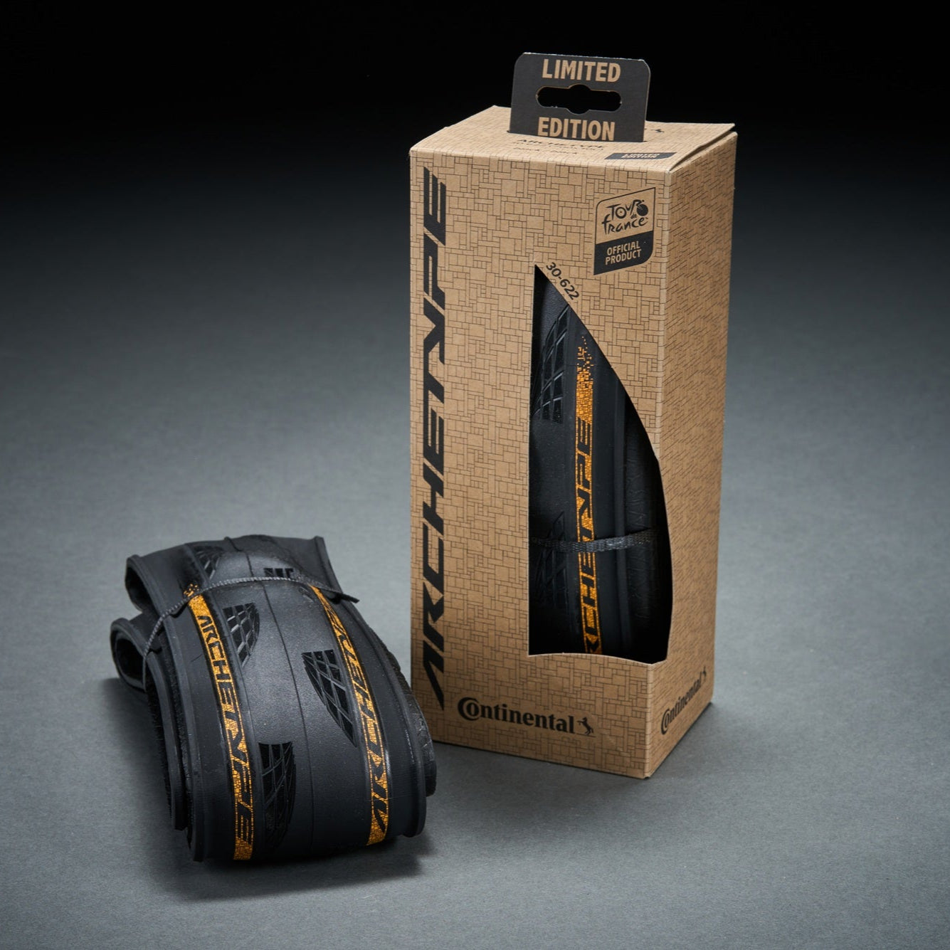 CONTINENTAL ARCHETYPE TDF 2025 700x30c Tubeless Ready Reifen Schwarz - Limited Edition