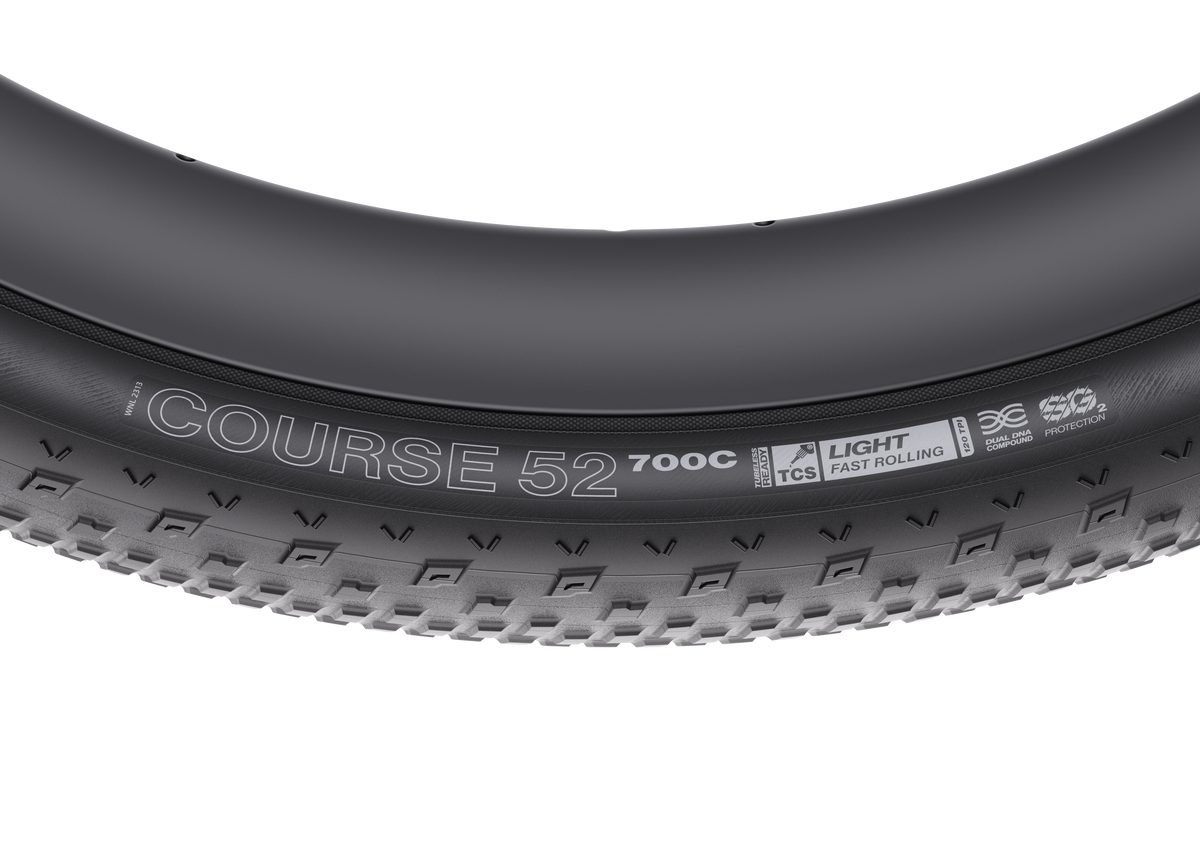 Pneu WTB COURSE 52 Noir - marquage de flanc