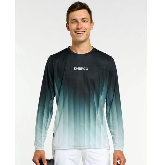 DHARCO RACE MIDNIGHT PRISM Trikot Langarm Grün