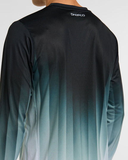 DHARCO RACE MIDNIGHT PRISM Trikot Langarm Grün