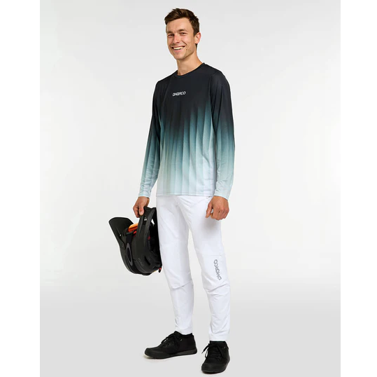 DHARCO RACE MIDNIGHT PRISM Trikot Langarm Grün