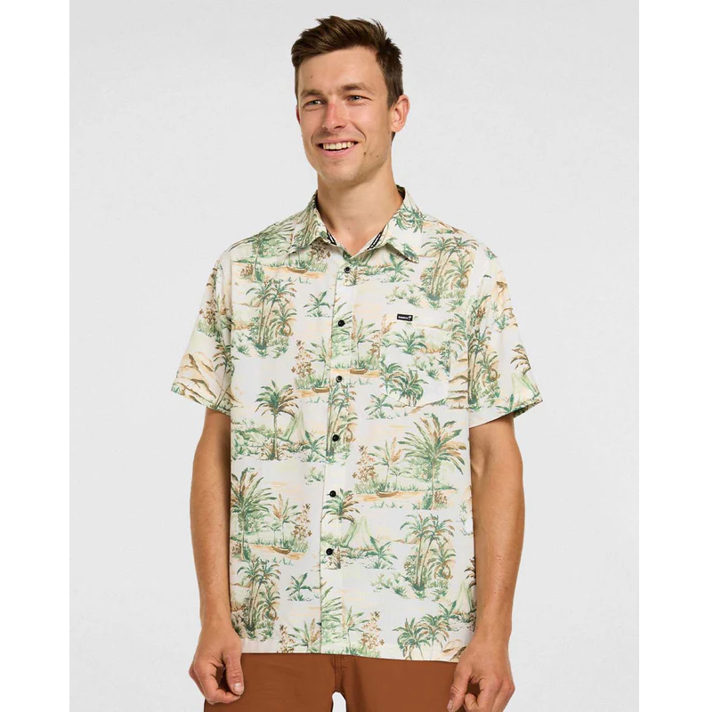 Hemd DHARCO TECH LOST Kurzarm Beige/Khaki