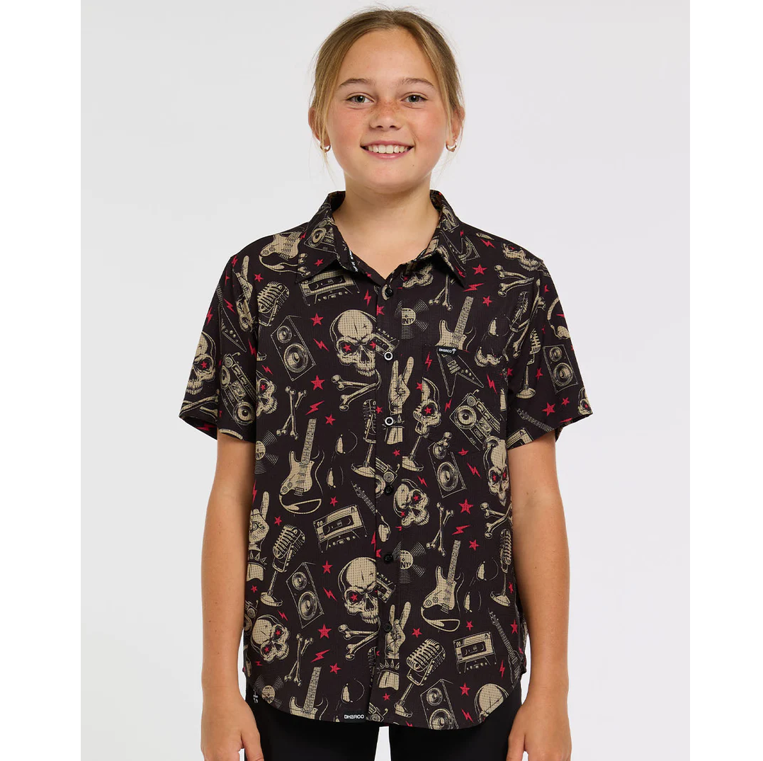 Chemise Technique DHARCO TECH PARTY ROCKNROLLA Junior Noir