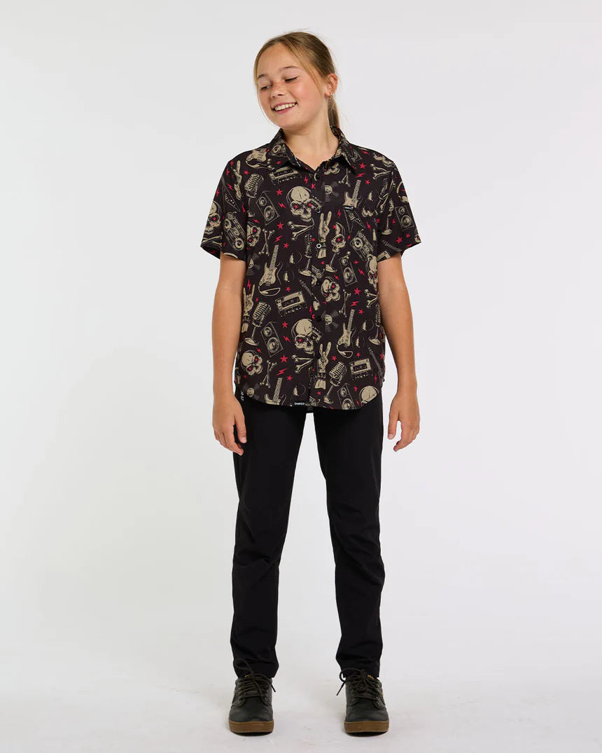 Chemise Technique DHARCO TECH PARTY ROCKNROLLA Junior Noir