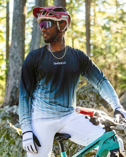 DHARCO RACE MIDNIGHT PRISM Trikot Langarm Grün