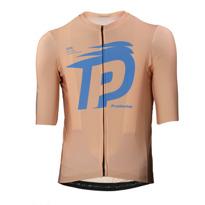 Maillot PROBIKESHOP By CHEF DE FILE Manches Courtes Beige