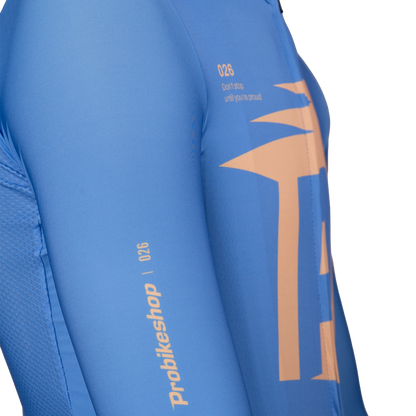 Trikot PROBIKESHOP By CHEF DE FILE Kurzarm Blau/Lila