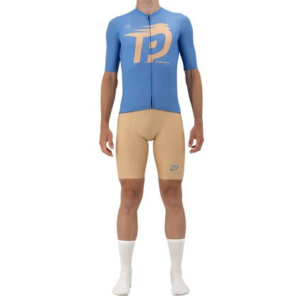 Kurze Trägerhose PROBIKESHOP By CHEF DE FILE Beige