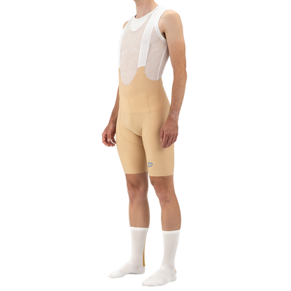 Kurze Trägerhose PROBIKESHOP By CHEF DE FILE Beige