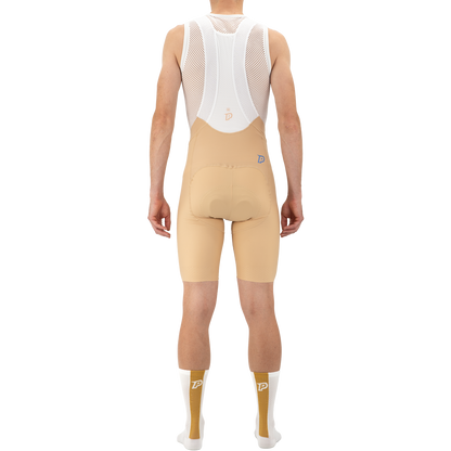 Kurze Trägerhose PROBIKESHOP By CHEF DE FILE Beige