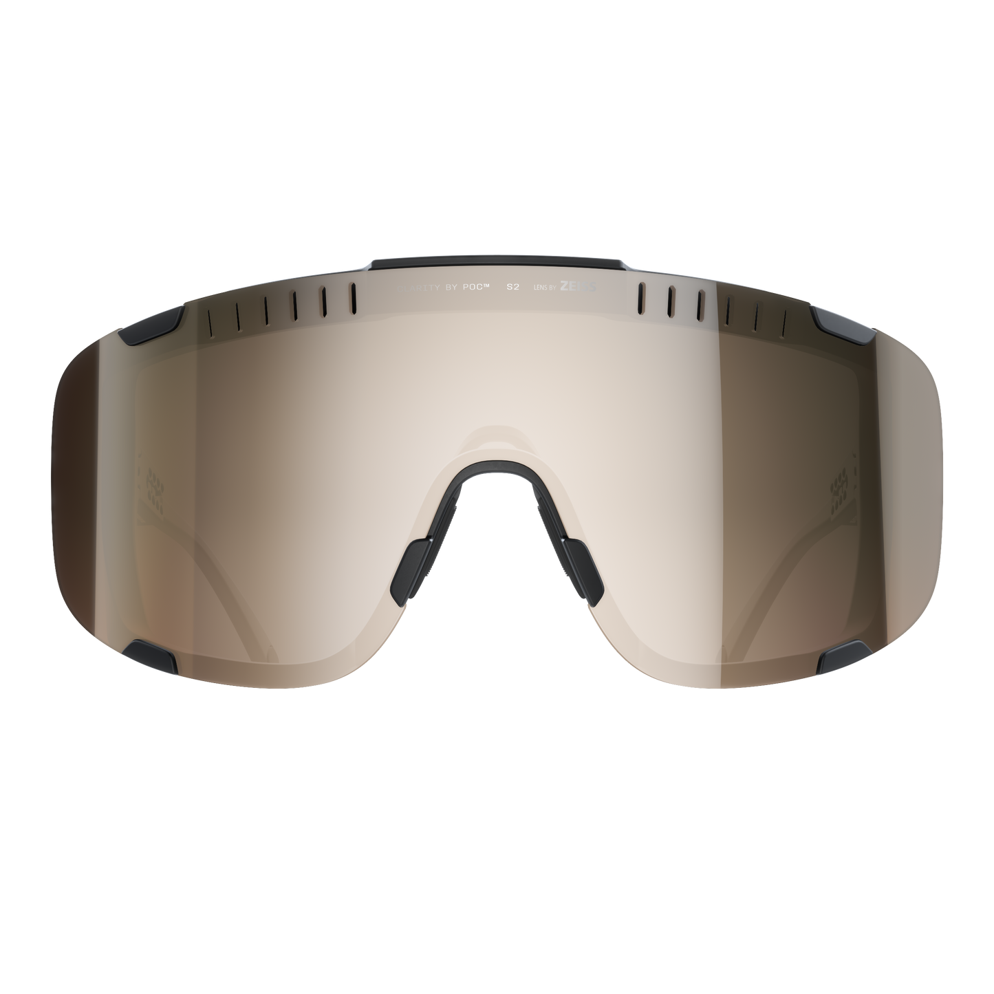 Brille POC DEVOUR + Schwarz Glas Clarity Trail Partly Sunny Silver