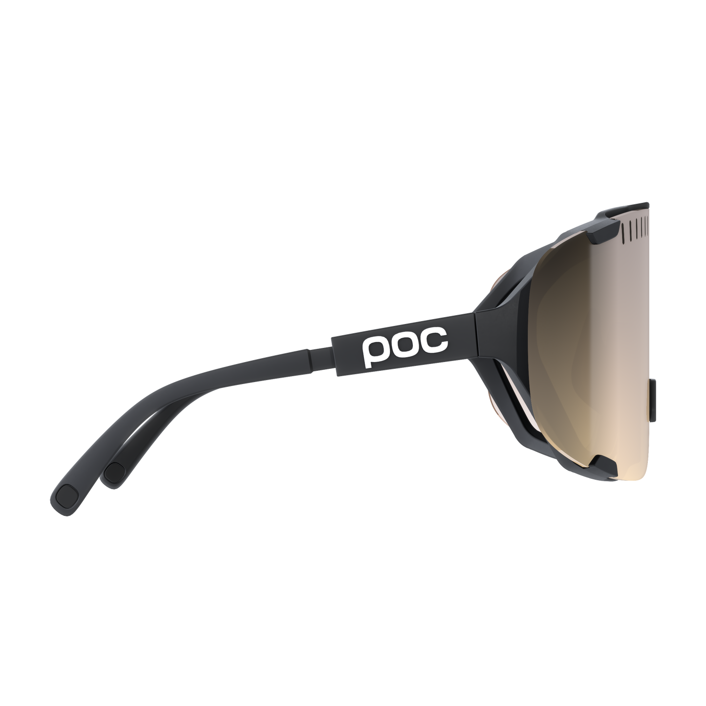 Brille POC DEVOUR + Schwarz Glas Clarity Trail Partly Sunny Silver