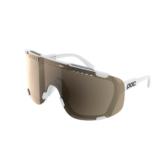 Lunettes POC DEVOUR + Blanc Verre Clarity Trail Partly Sunny Silver