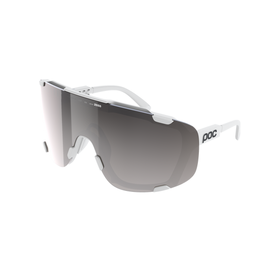 Lunettes POC DEVOUR + Blanc Verre Clarity Road Sunny Silver