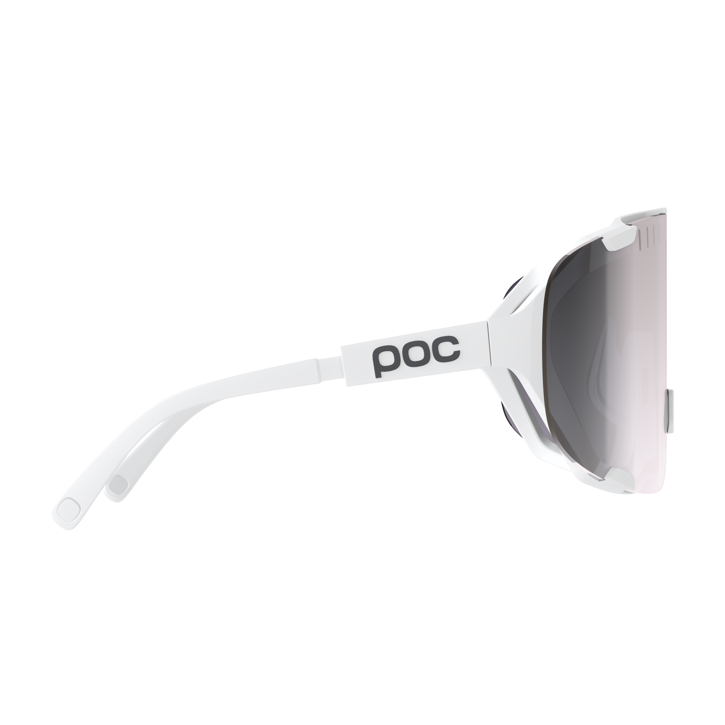 Brille POC DEVOUR + Weiss Glas Clarity Road Sunny Silver