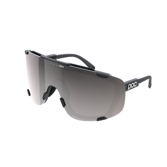 Lunettes POC DEVOUR + Noir Verre Clarity Road Sunny Silver