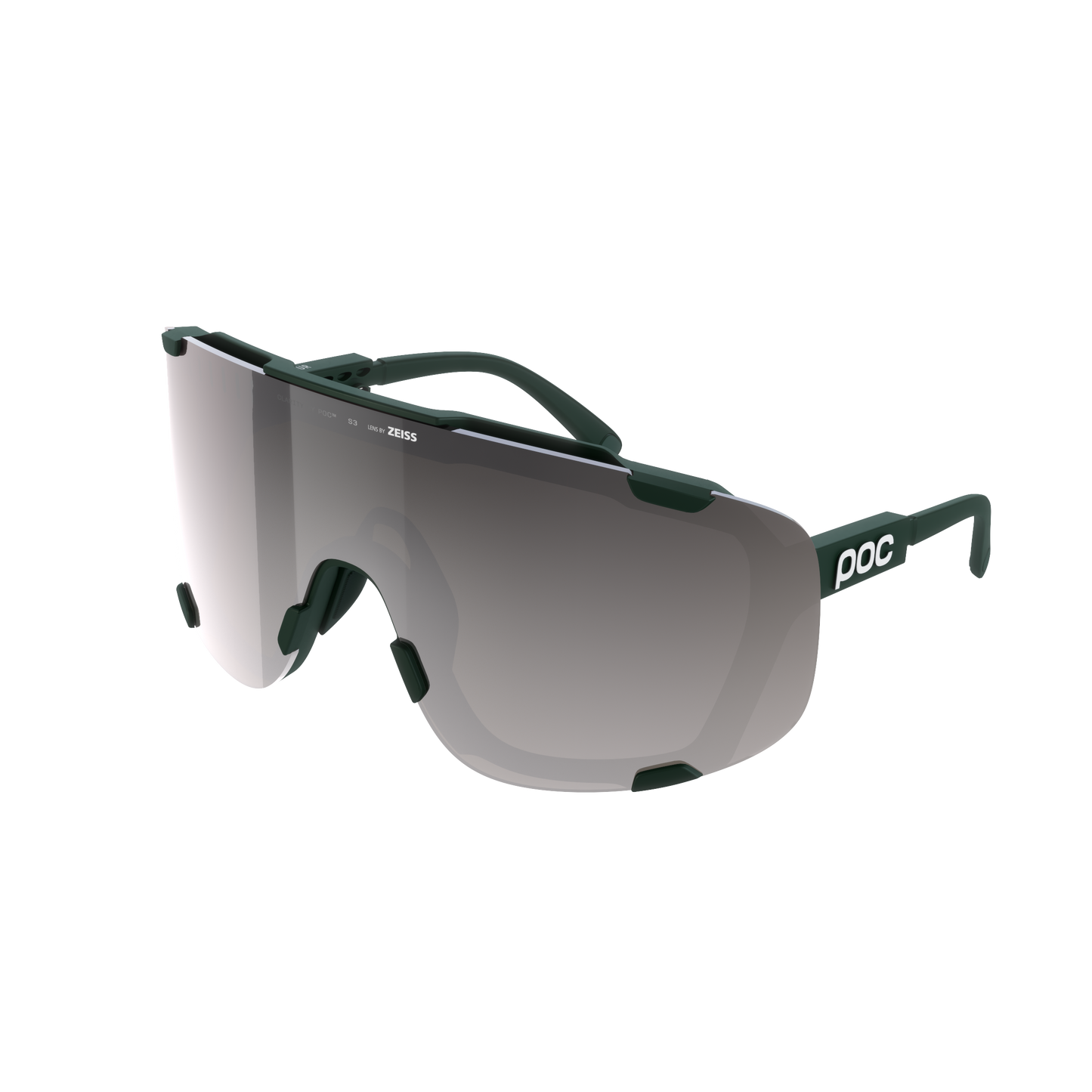 Brille POC DEVOUR + Khaki Glas Clarity Road Sunny Silver