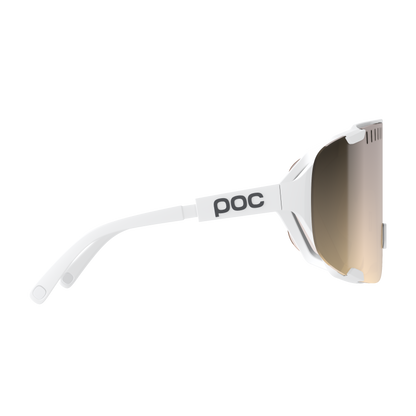 Lunettes POC DEVOUR WF + Blanc Verre Clarity Trail Partly Sunny Silver
