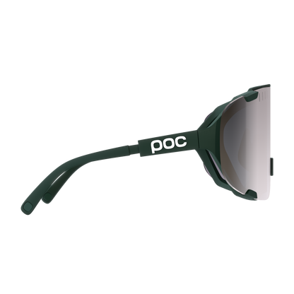 POC DEVOUR WF+ Brille Khaki Clarity Road Sunny Silver Glas
