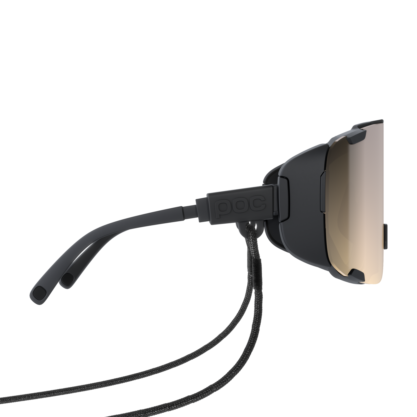 POC DEVOUR ULTRA + Brille Schwarz Clarity Trail Partly Sunny Silver Glas