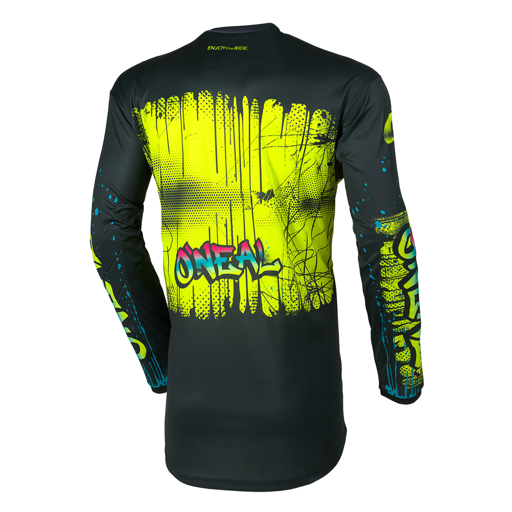 O'NEAL ELEMENT RANCID Junior Langarmtrikot Schwarz/Gelb