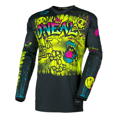 Maillot O'NEAL ELEMENT RANCID Junior Manches Longues Noir/Jaune