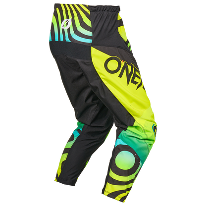 Pantalon O'NEAL ELEMENT NOVA Junior Jaune Fluo - vue dos