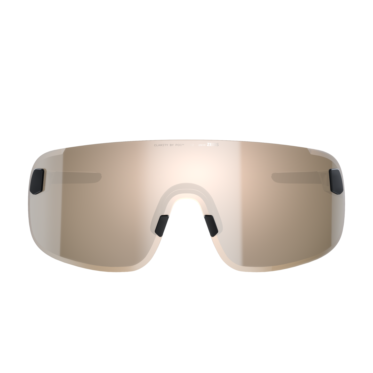 POC ELICIT Brille Schwarz Clarity Trail Partly Sunny Silver Glas
