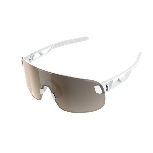 Lunettes POC ELICIT Blanc Verre Clarity Trail Partly Sunny Silver