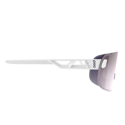 Brille POC ELICIT Weiß Scheibe Clarity Road Sunny Silver