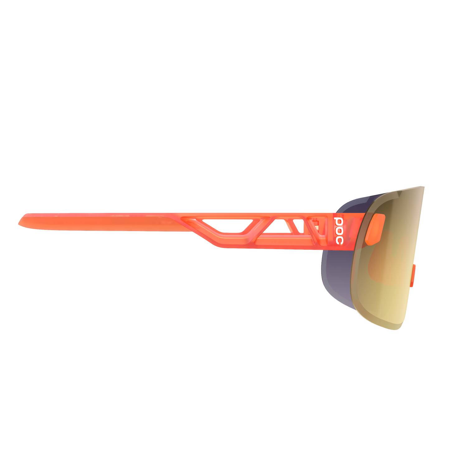 Lunettes POC ELICIT + Orange Translucide Verre Clarity Road/ Partly Sunny Gold
