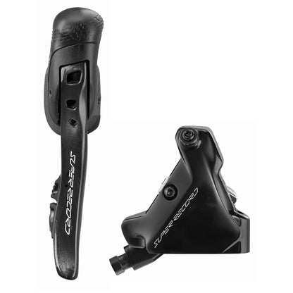 Rechter Hebel und Hinterer Bremssattel 140mm CAMPAGNOLO SUPER RECORD WRL Flat Mount Ohne Scheibe
