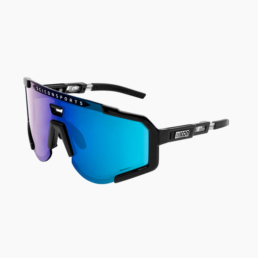 SCICON AEROSCOPE Brille Schwarz Multimirror Blau