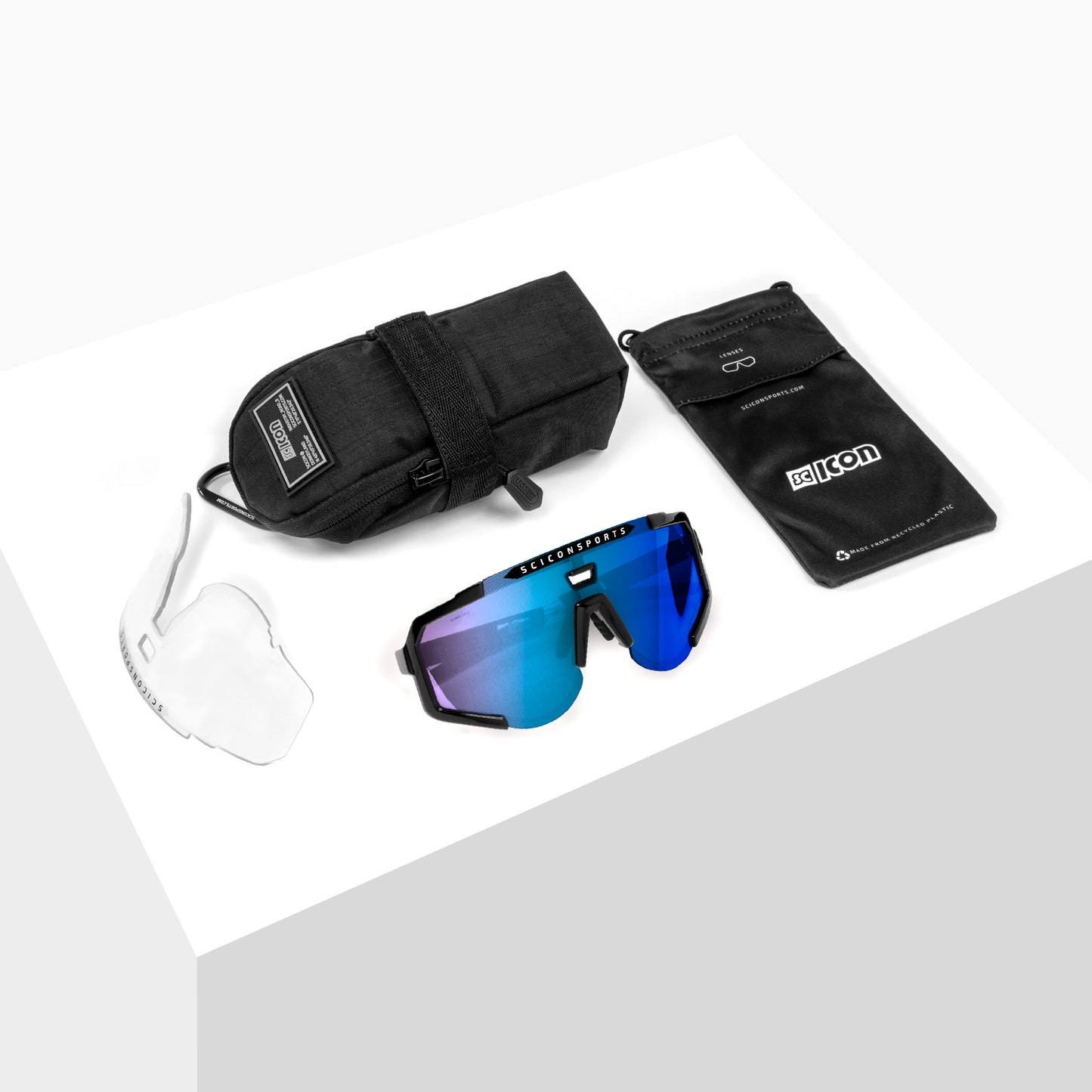 Lunettes SCICON AEROSCOPE Noir Multimirror Bleu