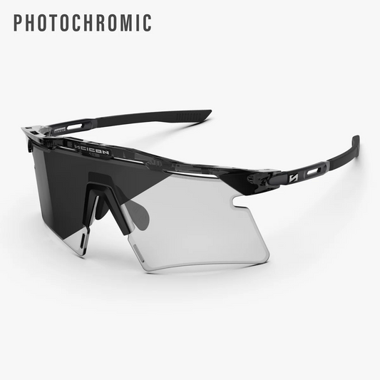 SCICON AEROSHADE 2.0 TITANIUM Brille Schwarz Crystal Gloss Photochromatisches Glas Grey