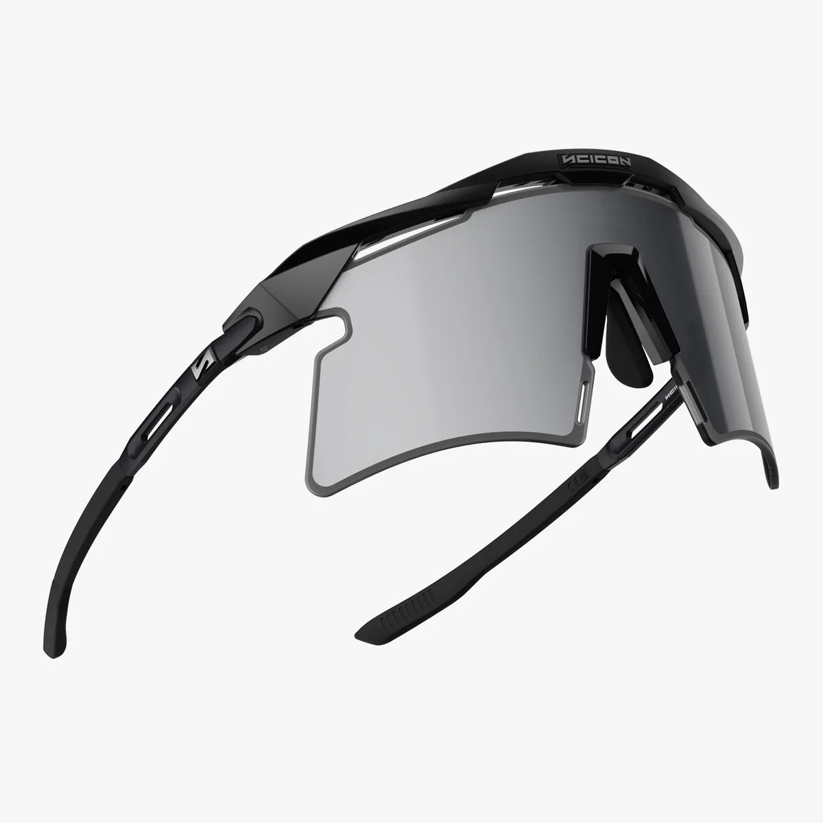 SCICON AEROSHADE 2.0 TITANIUM Brille Schwarz Matt Multimirror Glas Silver + Pink