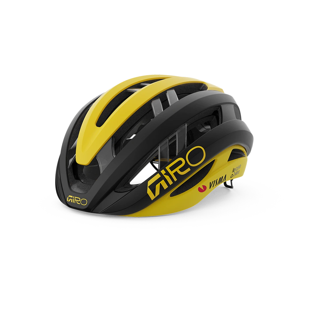 Helm Straße GIRO ARIES MIPS SPHERICAL VISMA LEASE A BIKE Schwarz/Gelb