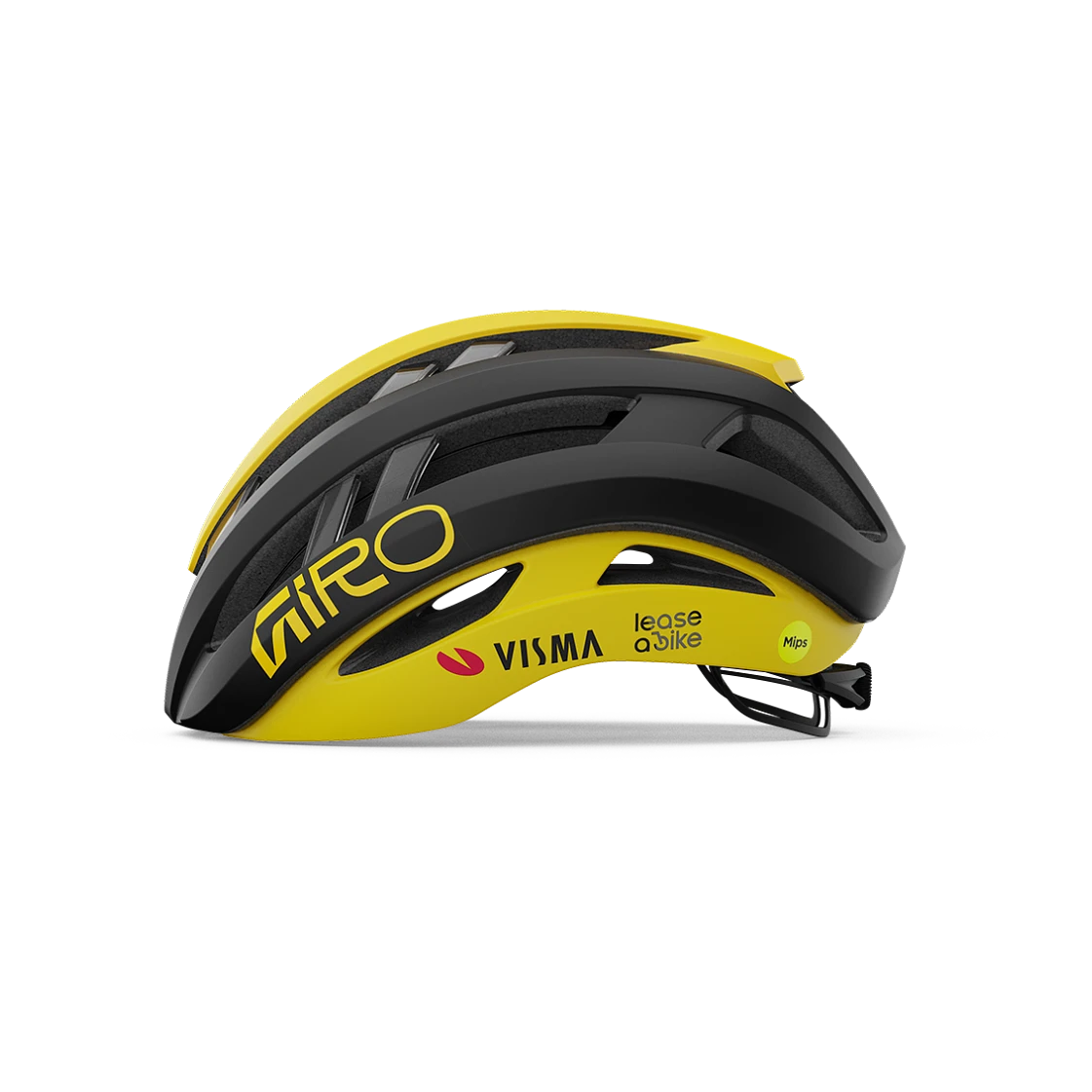 Helm Straße GIRO ARIES MIPS SPHERICAL VISMA LEASE A BIKE Schwarz/Gelb