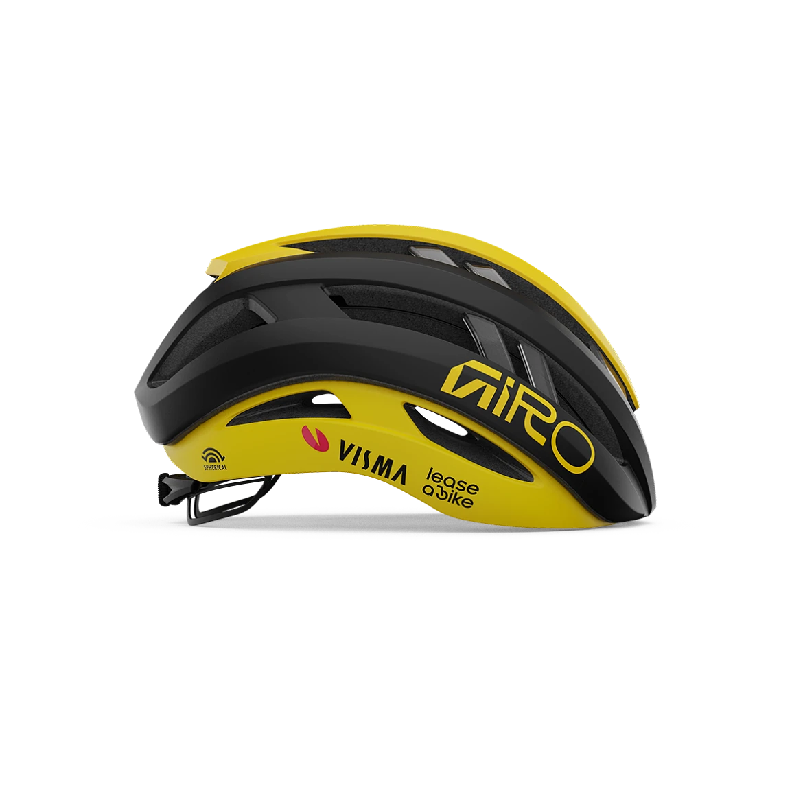 Helm Straße GIRO ARIES MIPS SPHERICAL VISMA LEASE A BIKE Schwarz/Gelb