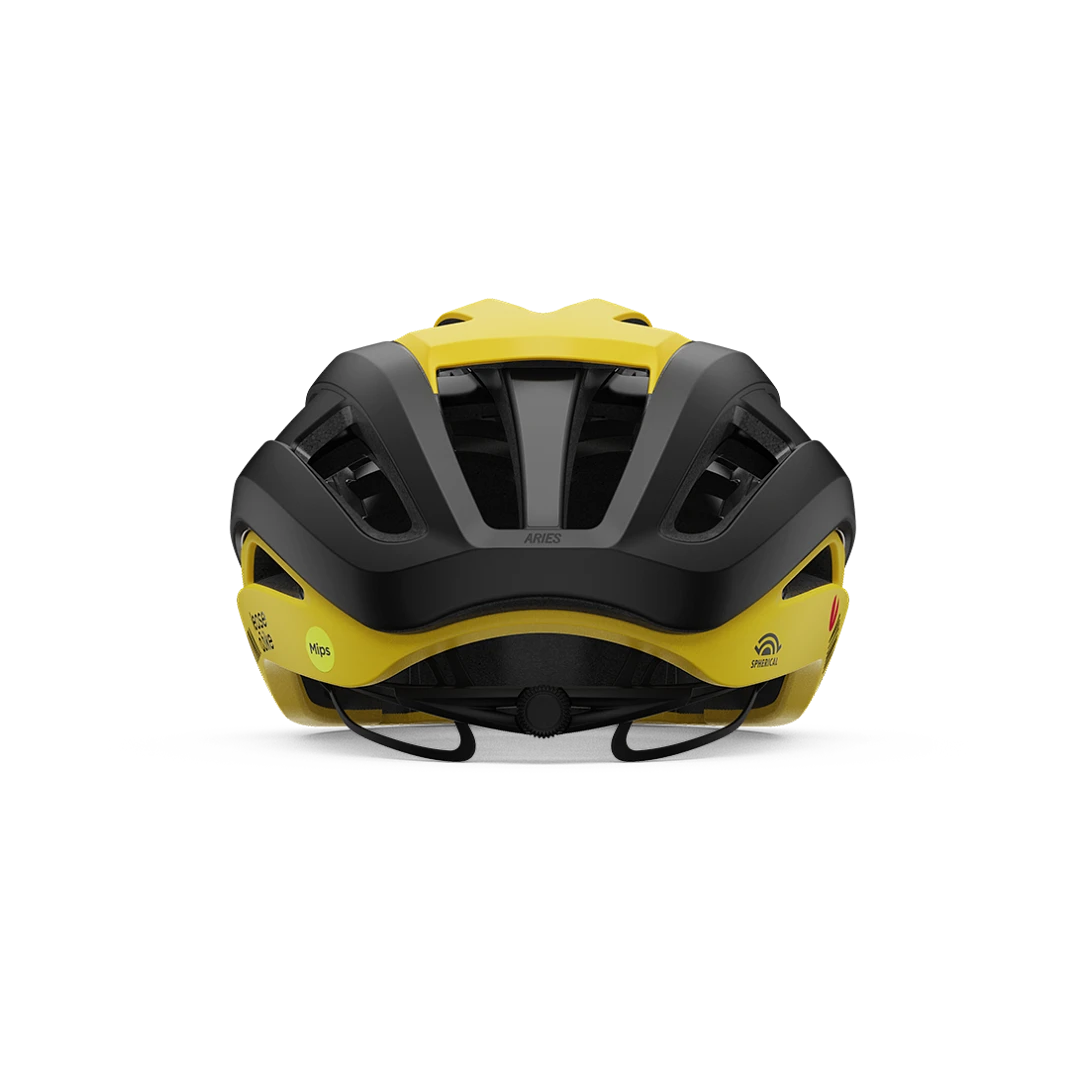 Helm Straße GIRO ARIES MIPS SPHERICAL VISMA LEASE A BIKE Schwarz/Gelb