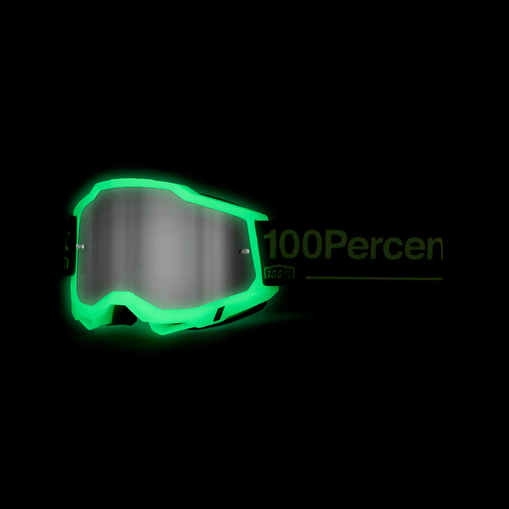100% ACCURI 2 GLOW Maske Weiß Mirror Screen