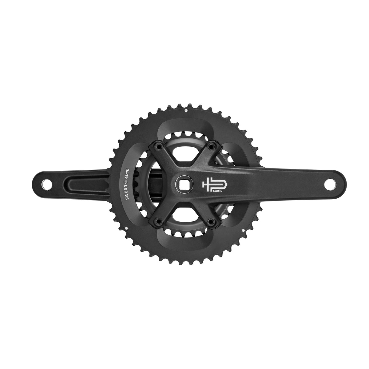 Kurbelgarnitur MICROSHIFT SWORD BLACK 2x9-fach 48/31 FC-G7900-48