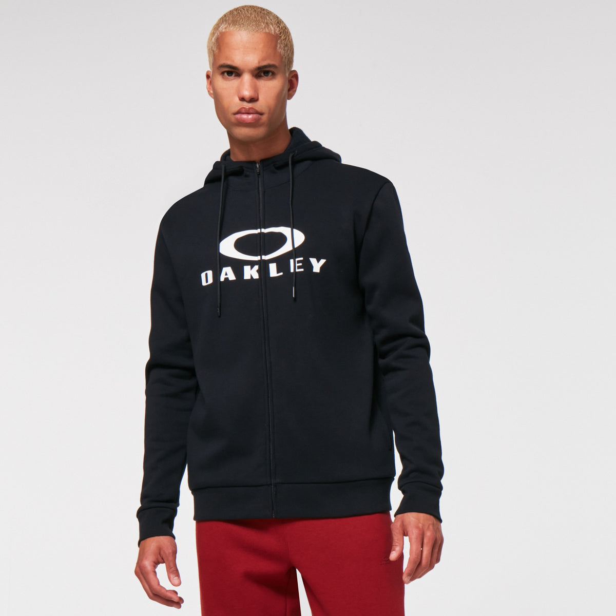 Kapuzenpullover OAKLEY BARK FZ 2.0 Schwarz/Weiß