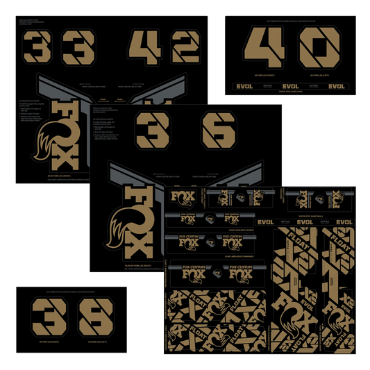 Kit Stickers FOX Fourche et Amortisseur Kashima