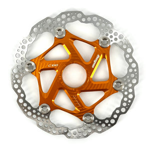 Schwimmend gelagerte HOPE Centerlock-Bremsscheibe Orange